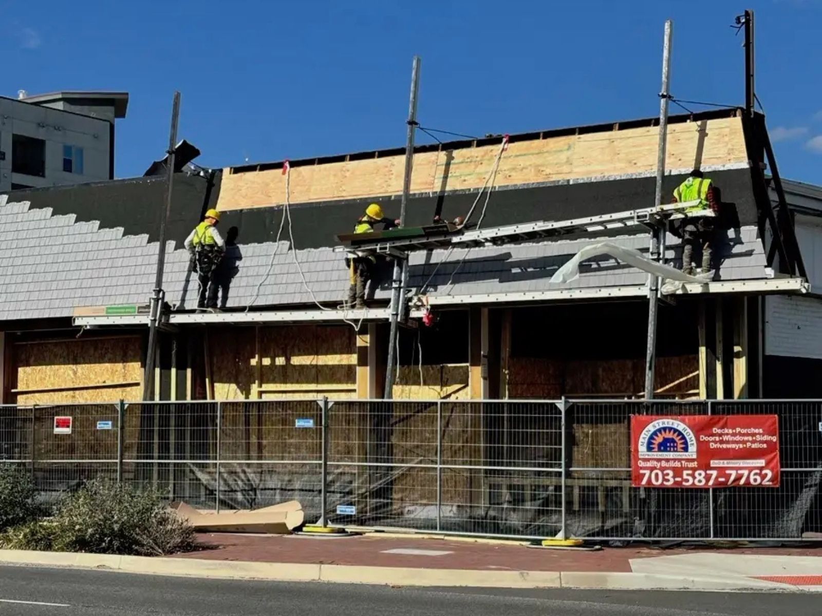 Commercial construction project in Vienna, Northern Virginia