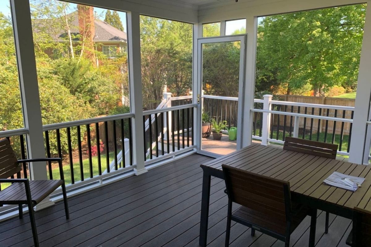 Custom deck project in Northern Virginia