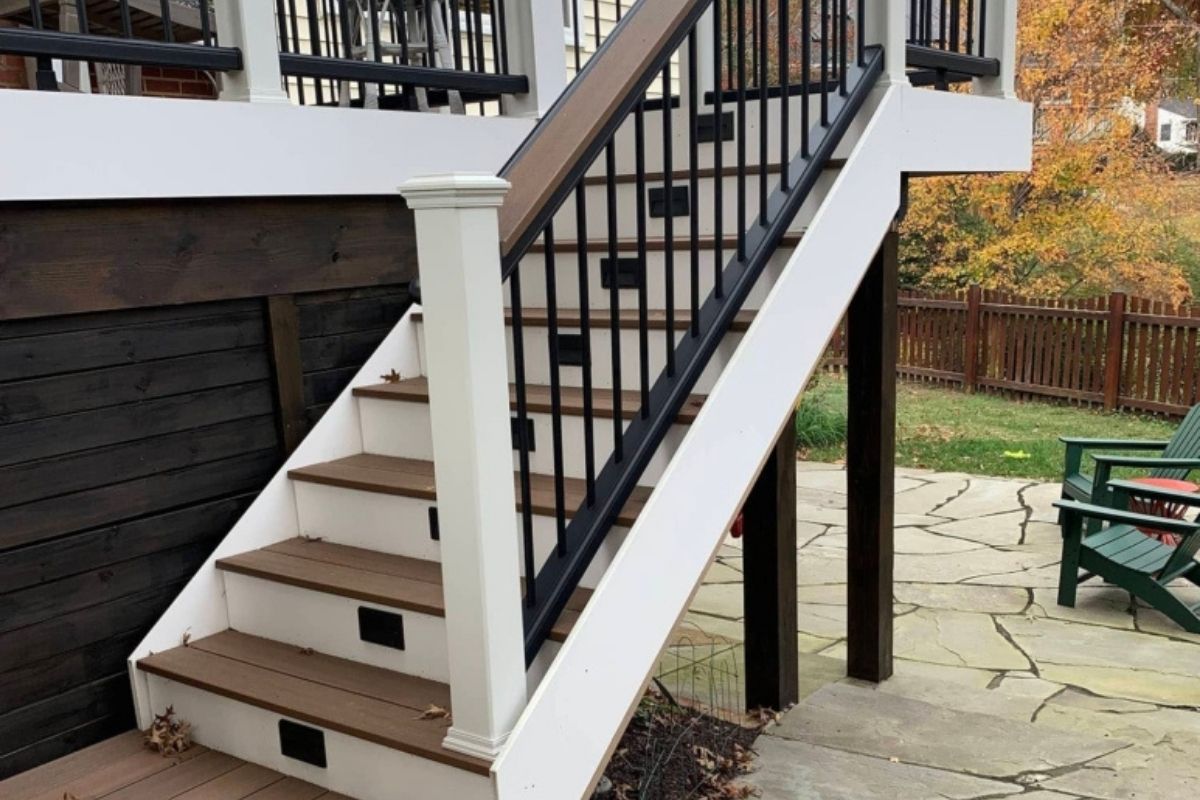 Custom deck project in Northern Virginia