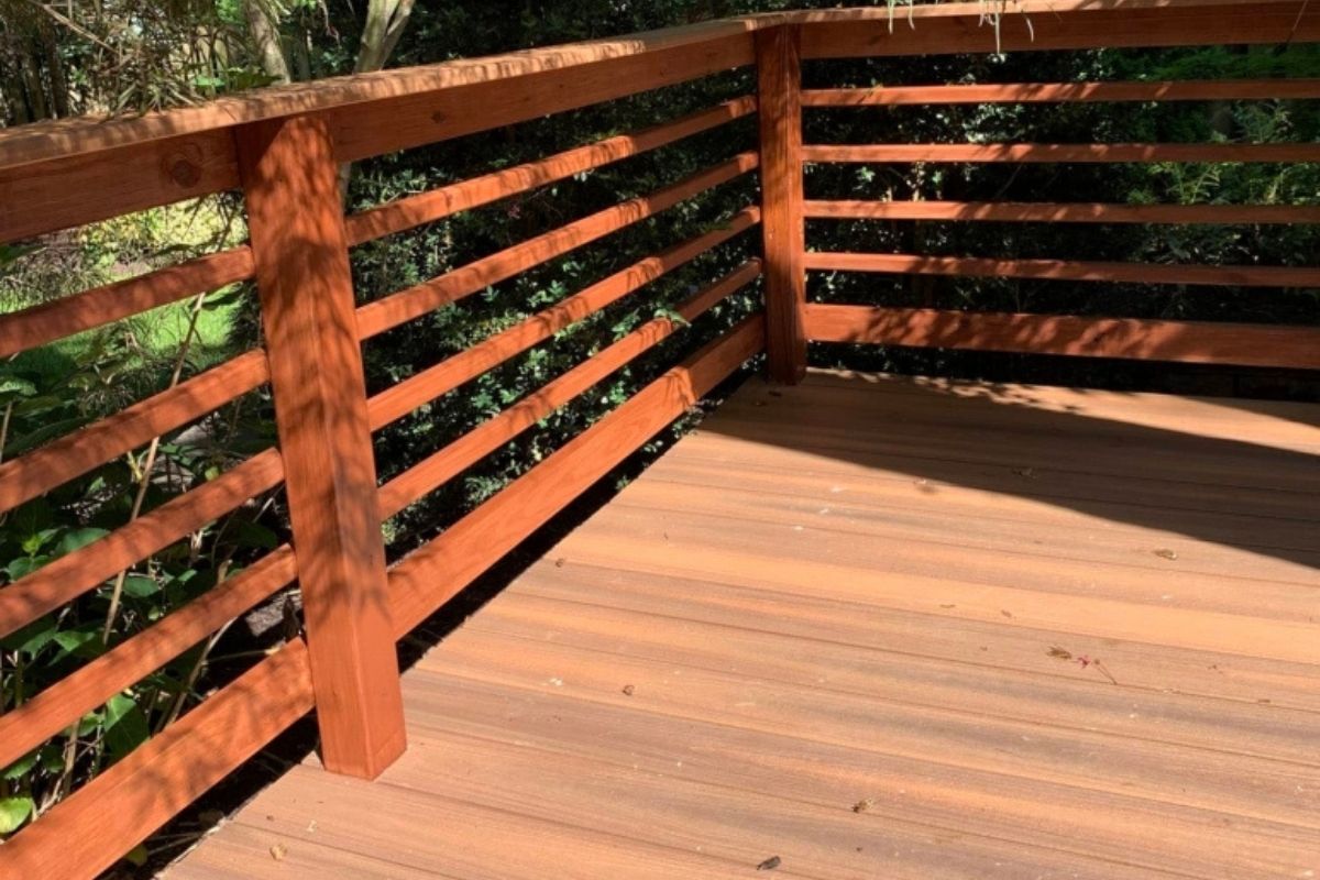 Custom deck project in Northern Virginia