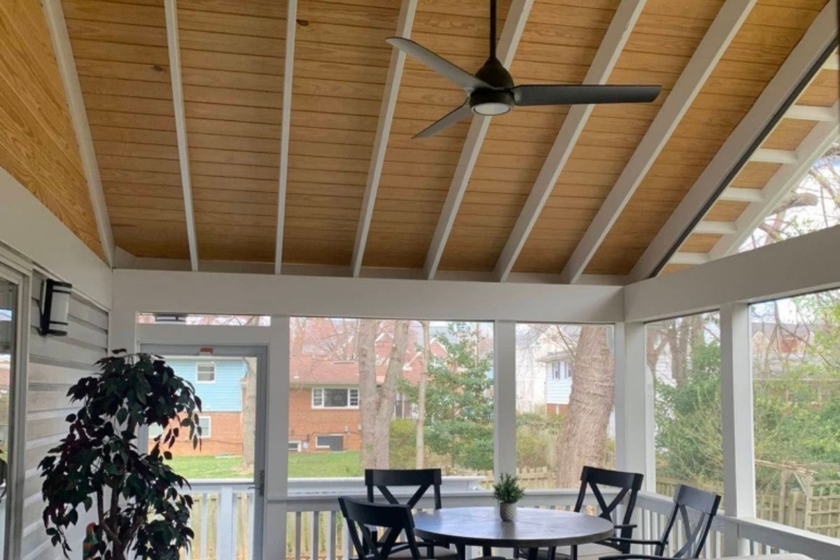 Custom deck project in Northern Virginia