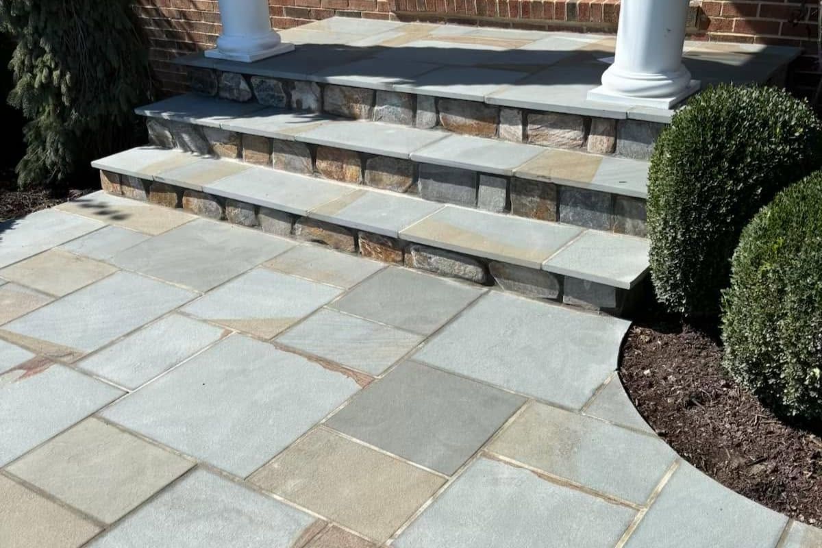 Recent patio and stonework project in Northern Virginia