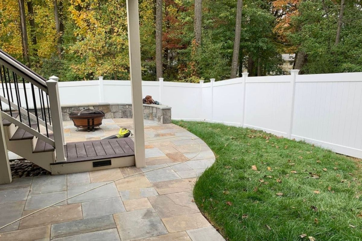 Recent patio and stonework project in Northern Virginia