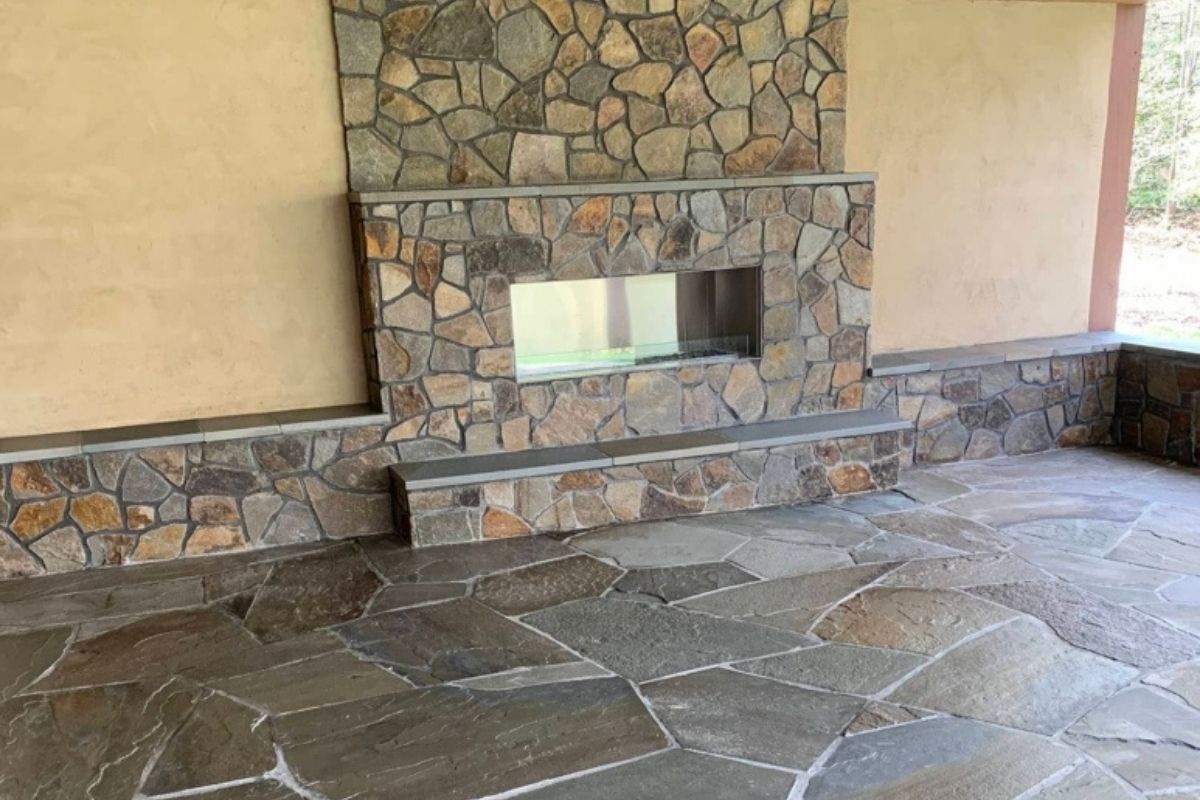 Recent patio and stonework project in Northern Virginia