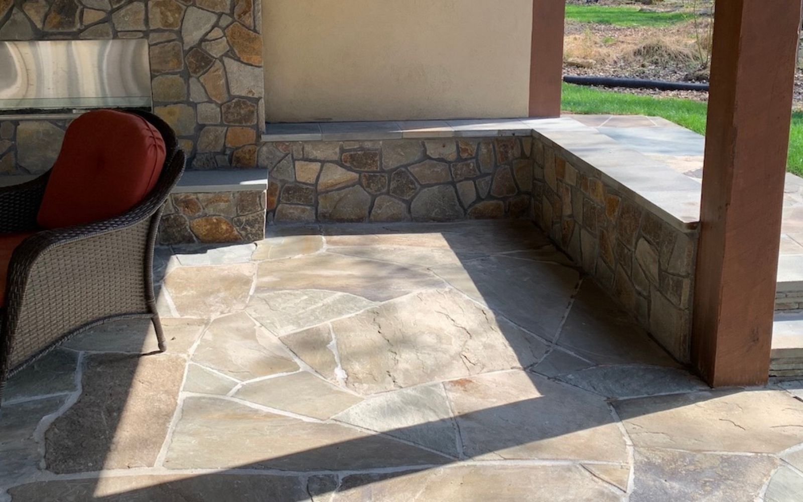 Custom patio and stonework in Northern Virginia
